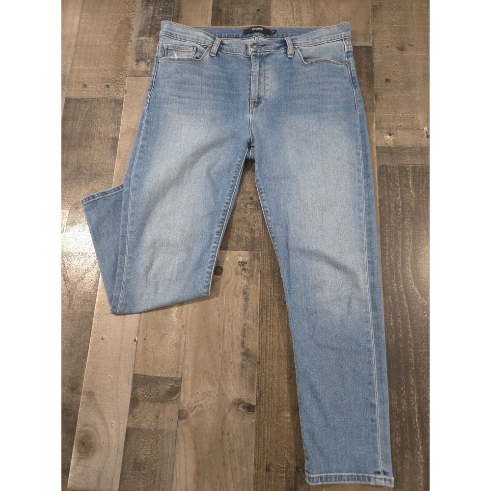 HUDSON JEANS Tally Mid Rise Skinny Crop Jeans Size 32 Light Blue Wash